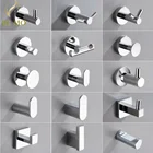 Крючок для банного пальто, крючок для халата из нержавеющей стали, настенный крючок для полотенец, хромированный полированный крючок для одежды, фурнитура для ванной комнаты