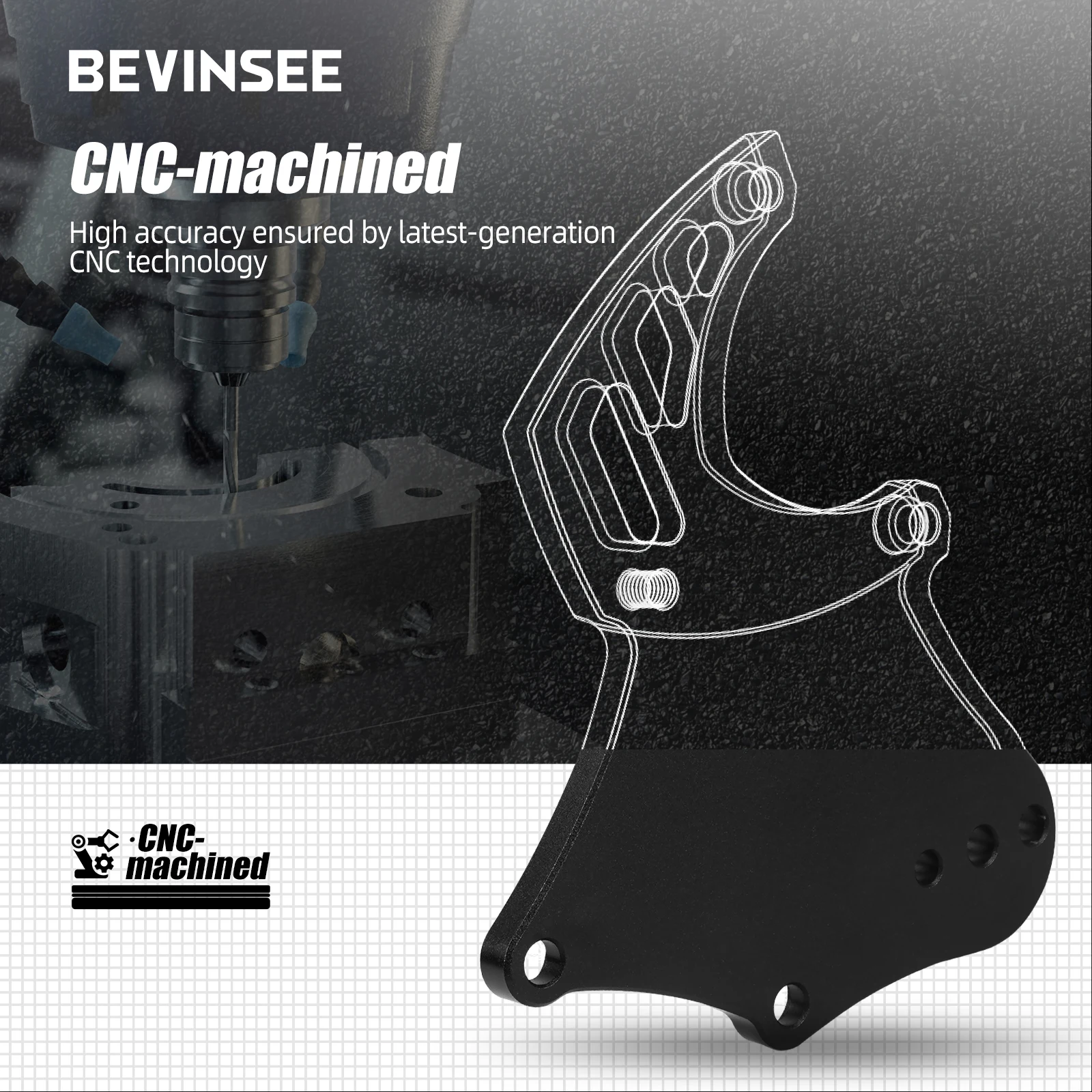 Кронштейн компрессора кондиционера LS Truck Sanden 508 с комплектом натяжителя для Chevrolet