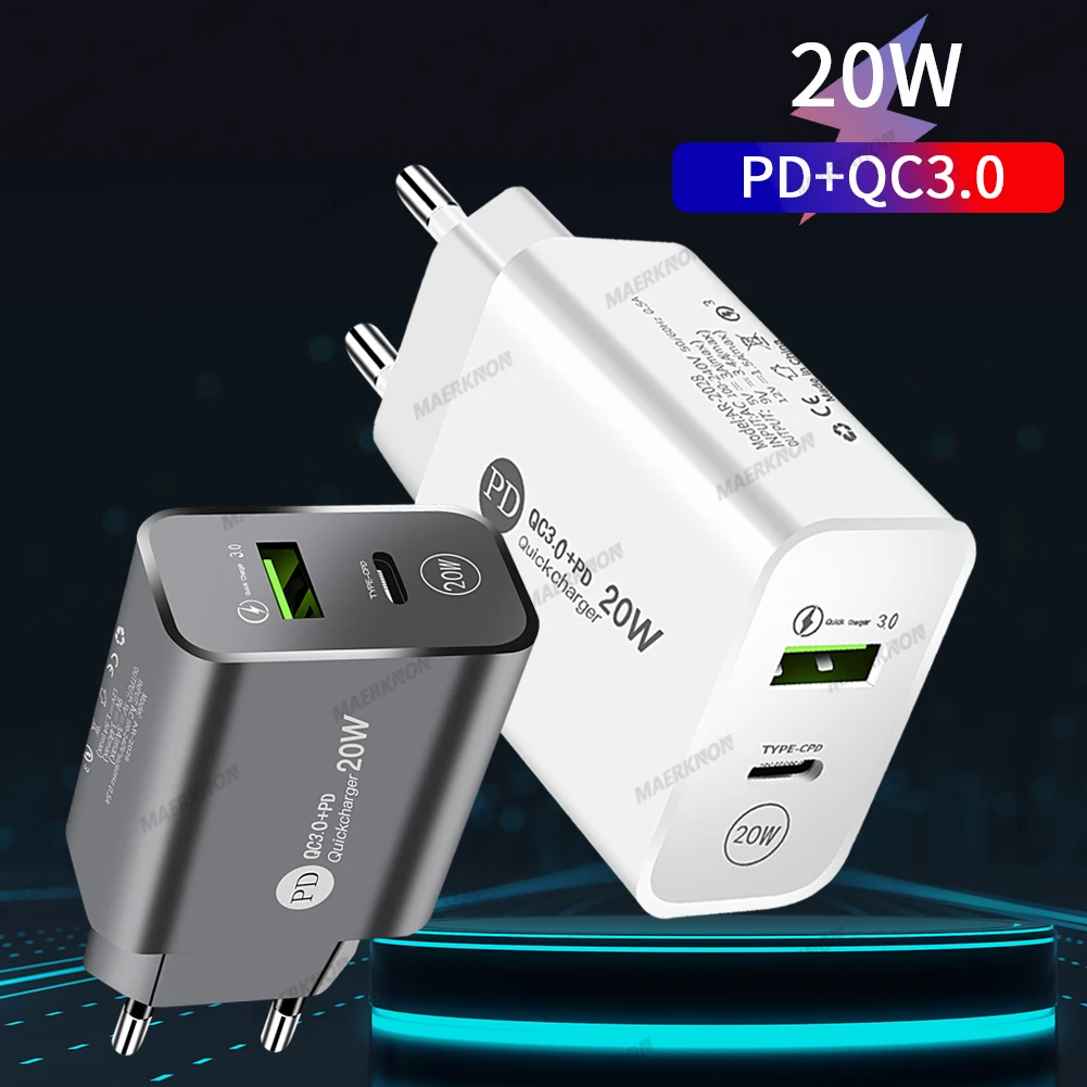 

Зарядное устройство USB Type-C с поддержкой быстрой зарядки, 20 Вт