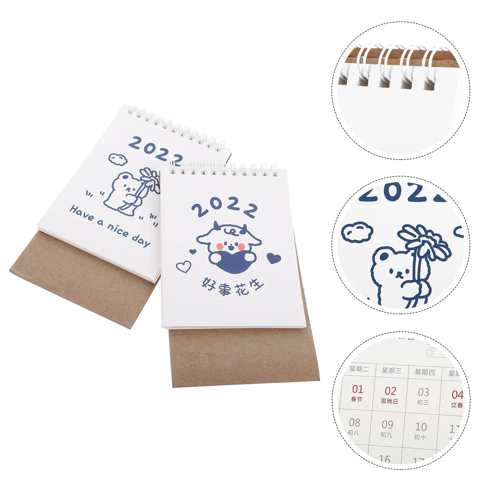 

Calendar Months Desk Monthly Desktop Chinese Standcountdown Academic Planner Notepad Perpetual Daily 12