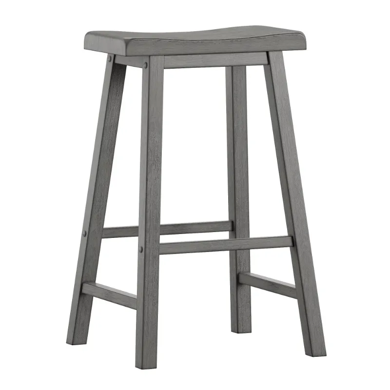 

Weston Home Ashby Saddle Seat 29 in. Backless Bar Stools - Set of 2