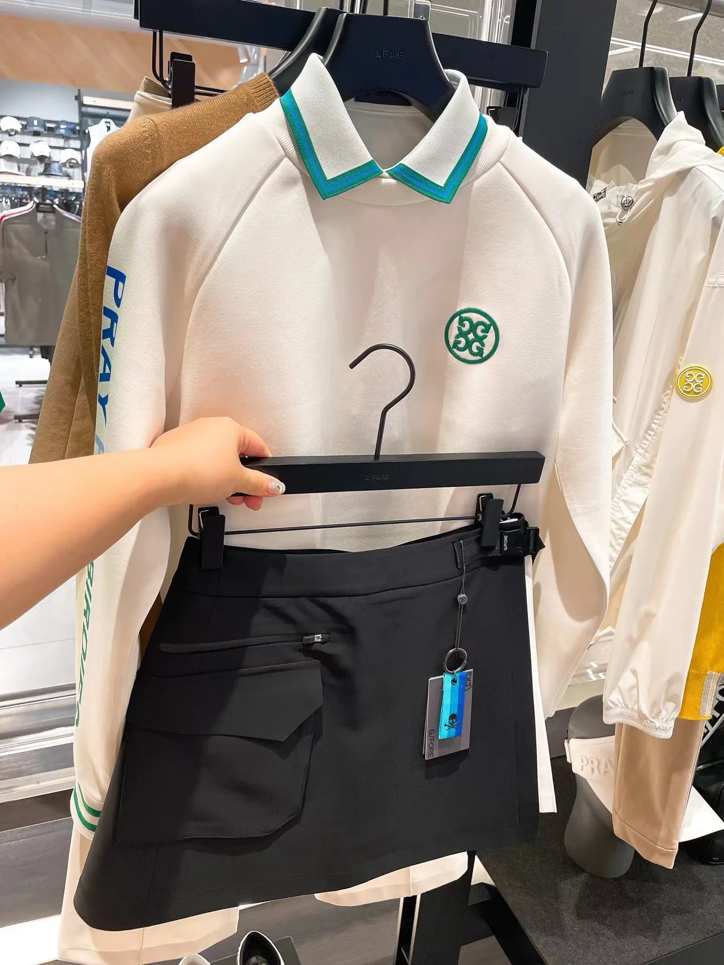 New golf hoodie for women golfers ladies wear Korean fashion golf clothing coat autumn spring golf clothing round collar coat