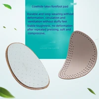 2 pairs high heels leather half palm insole forefoot pain proof thick half palm pad wear invisible female five toe silicone pads
