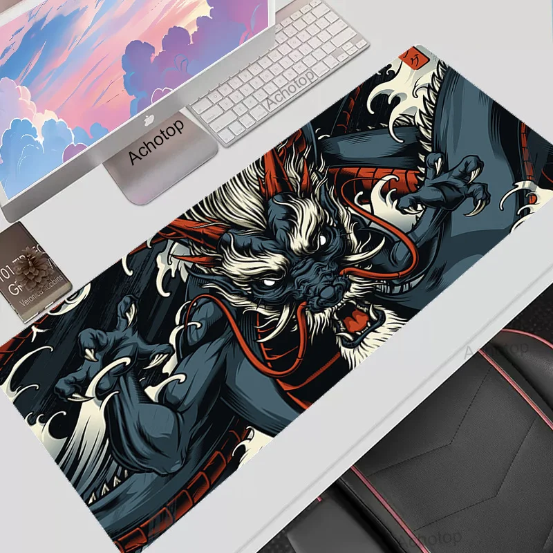 

Japan Dragon Mouse Carpet Xxl Mouse Pad Company Desk Mat 50x100cm Large Japan Mousepad Gamer Keyboard Carpet Office Mice Pads