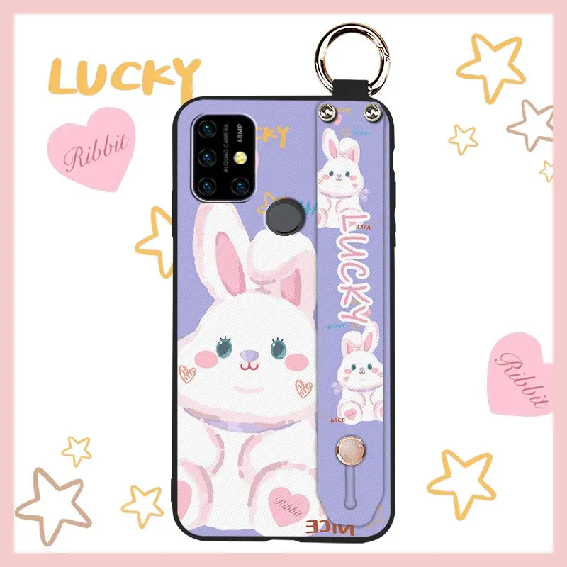 sunflower silicone phone case for umidigi power 3 wrist strap ring soft painting flowers for woman free global shipping