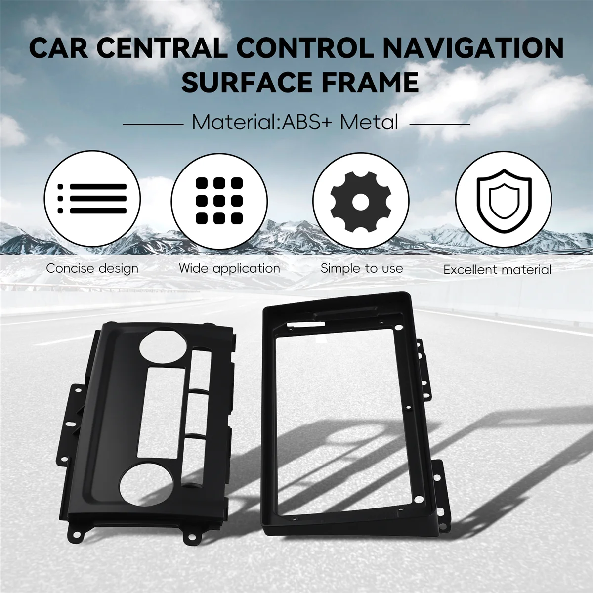 2 Din 9-дюймовый автомобильный радиоприемник с установкой DVD GPS Mp5 панель рамка для