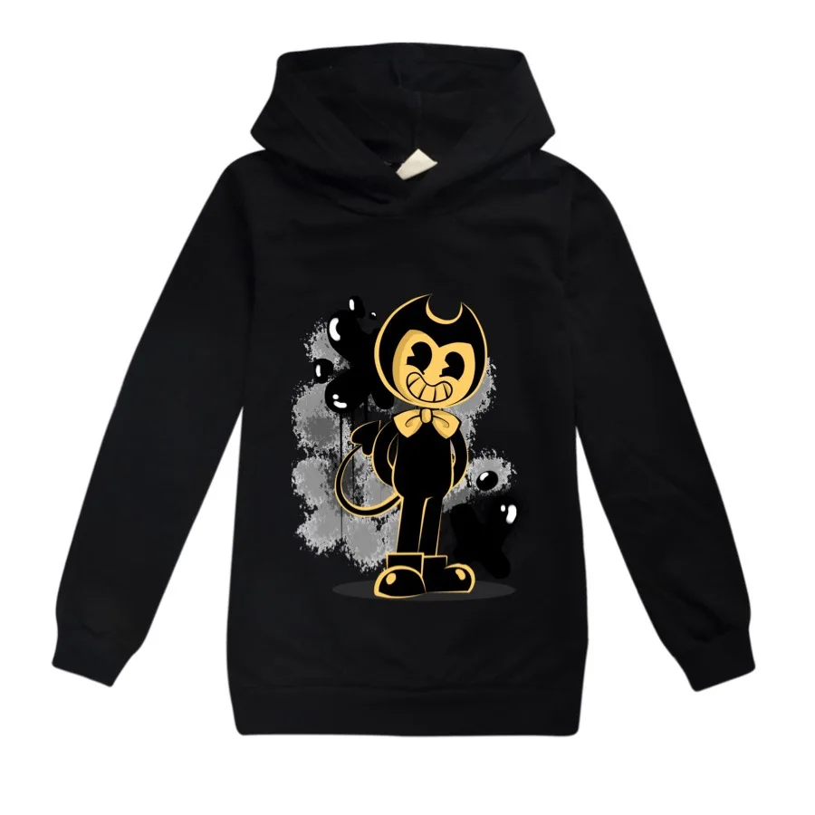 Детские хлопковые толстовки с изображением изгибов и чернил пуловер героев