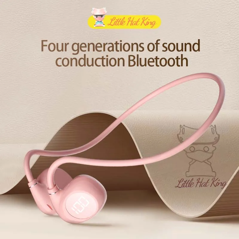 Беспроводные наушники Bluetooth Air Bone Conduction с водонепроницаемым спортивным микрофоном для тренировок, бега и вождения.
