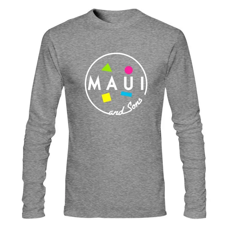 Мужская одежда Maui And Sons 5 новинка лидер продаж Черная футболка хлопок Размеры S 3Xl