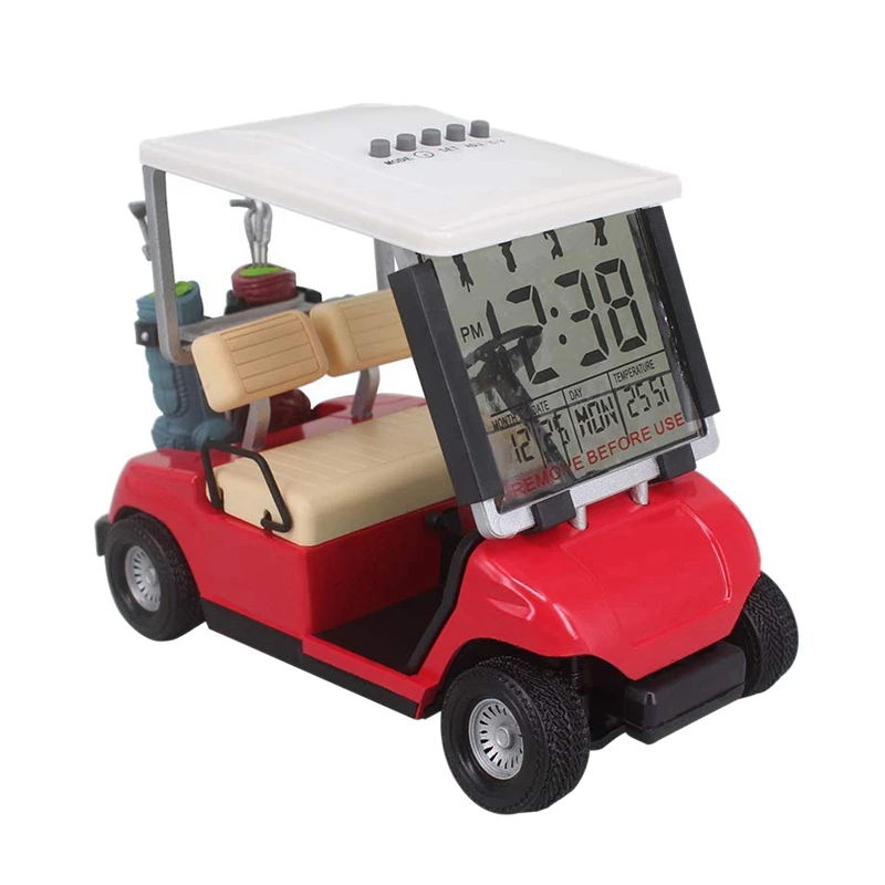 

Toy Golf Cart Golf Alloy Mini Model Mini Golf Cart Clock Golf Cart Toy Novelty Christmas Gift