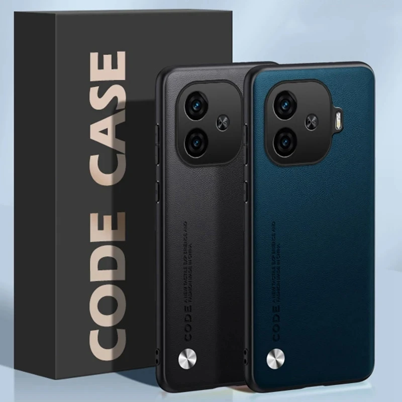 Модная искусственная кожа для Vivo iQOO Z9 чехол силиконовая Противоударная защита