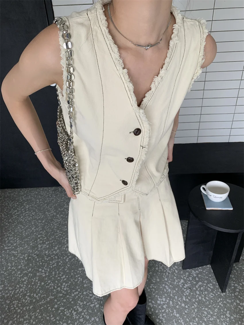 Женская плиссированная мини-юбка PLAMTEE элегантная повседневная одежда для работы