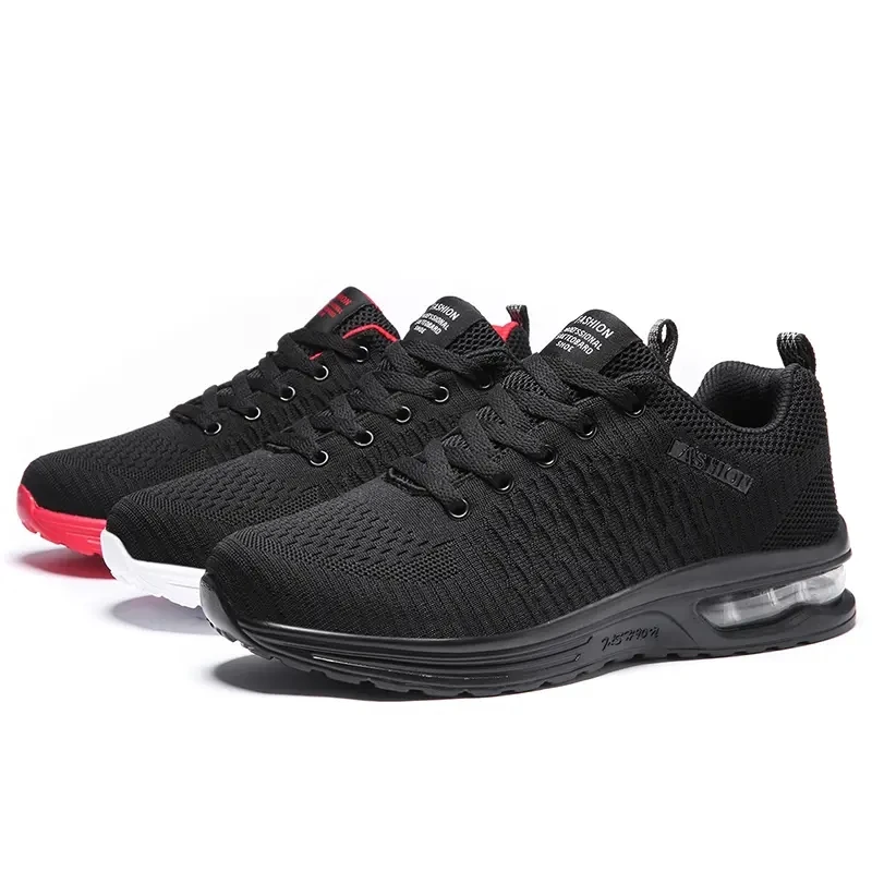 Unisex Sneakers Men's Knitted Light Sports Shoes Women Fashion Couple Air Cushion Running Shoes
