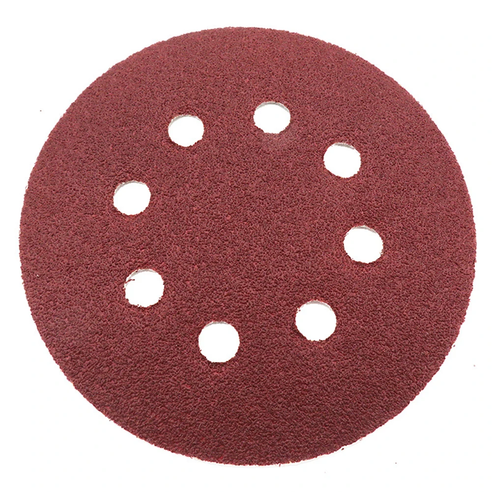 

25Pcs 5Inch 8Hole Sandpaper 40/60/80/100/120 Grit Hook Loop Sanding Discs For Grinding Polishing Wood Abrasives Tools