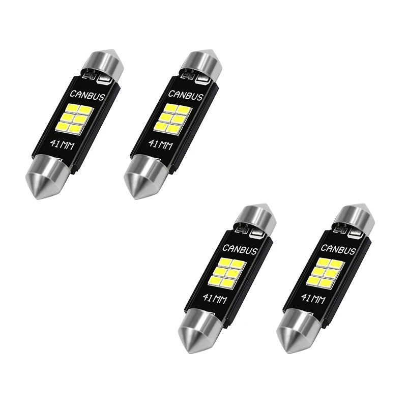 

2X Extremely Bright 400 Lumens 3020 Chipset Canbus Error Free LED Bulbs for Interior Car Lights License Plate Map Door