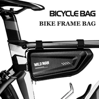 bike bag front tube frame bike bicycle bag waterproof triangle mountain bike triangle pouch frame holder bicycle accessories