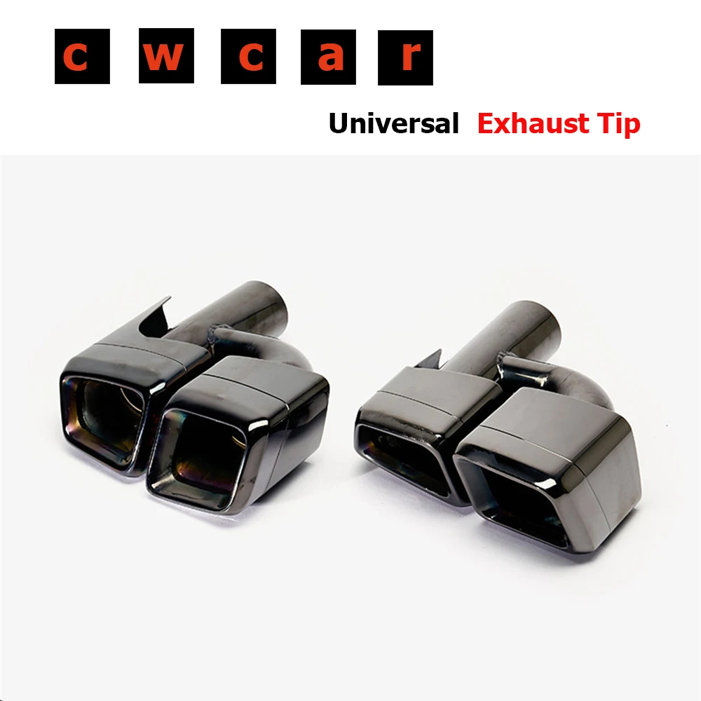 

1 пара, глушитель выхлопной трубы из нержавеющей стали для Benz W212 C260 C63 E200 CLA S63 E63 AMG