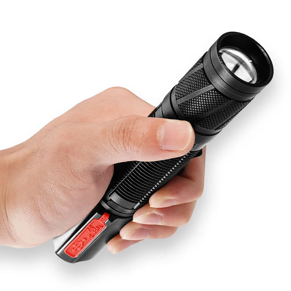 

Flashlight Micro Lamp Waterproof Power Display Strong Lights Outdoor Lighting