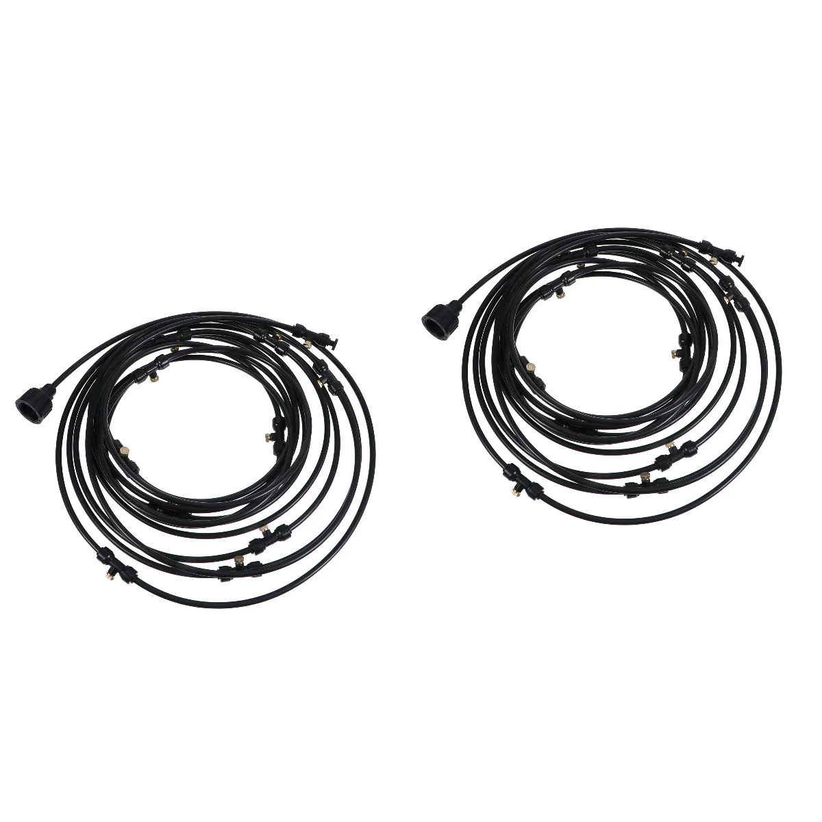 

2 Sets Atomized Copper Nozzle Kit Misting Cooling System Sprinkle Water Micro Garden Irrigation Metal Sprinkler Line