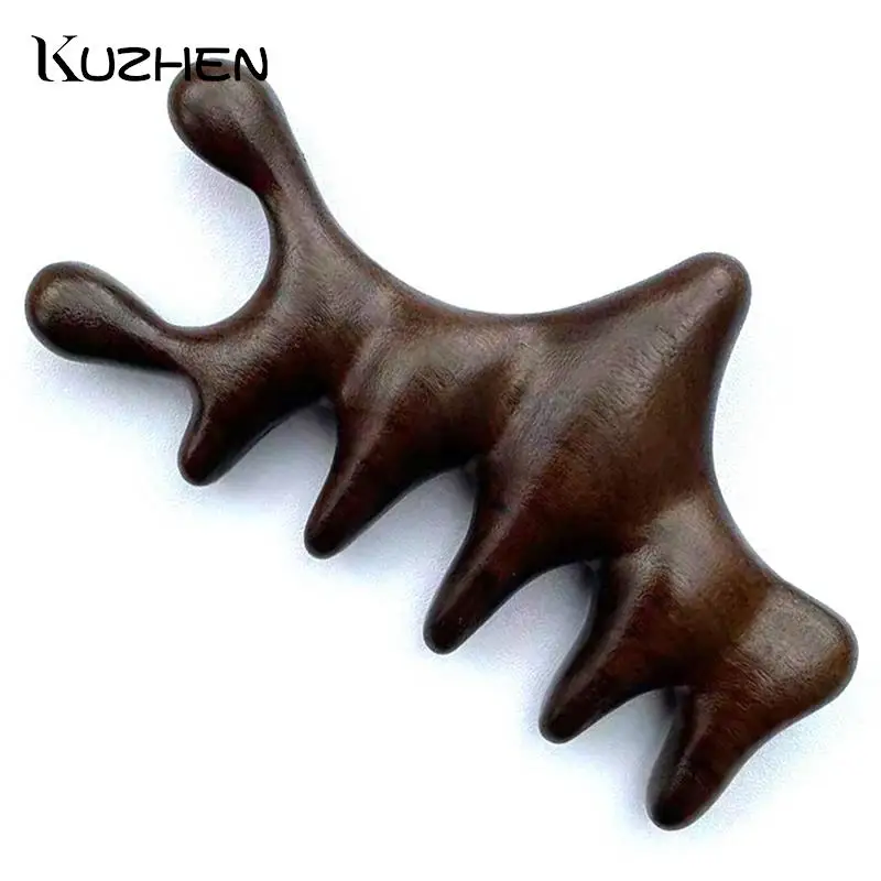 

Face Eye Shoulder Neck Scraping Treatment Hair Loss Anti-static Wide Tooth Comb Sandalwood Massage Comb Head Meridian Scalp Comb