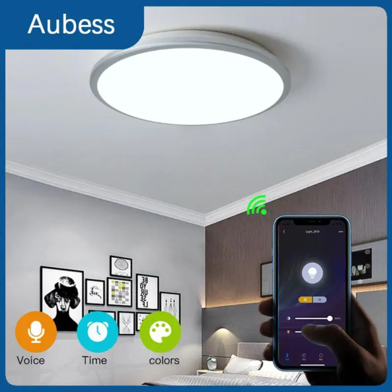 

Dimmable Wifi Smart Ceiling Light 24w Tuya Wifi Remote Control Ceiling Light Rgb Homekit Ceiling Lamp Mobile App Control 24w