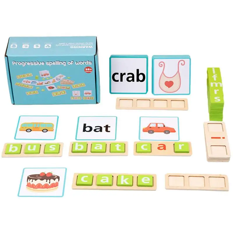 

Word Spelling Games Wooden Sight Words Flash Cards Short Vowel Letters Reading Spelling Writing Games Sight Words Flash Cards