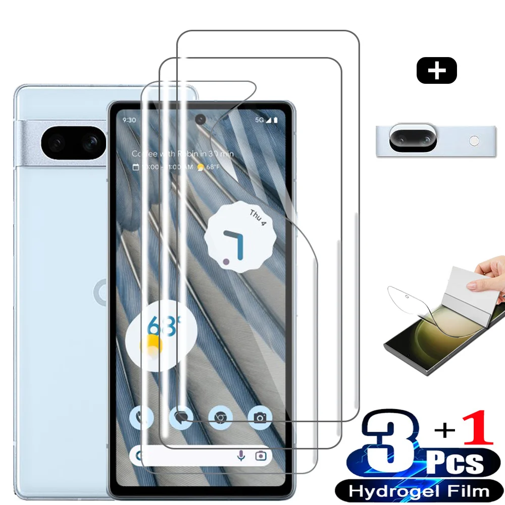 Pixel 7 a Hydrogel Film For Google Pixel 7A Screen Protector Pixel7A Soft Glass Films Pixel 7A 5G Pelicula hidrogel Pixel6 6A Camera Protection Pixel7 7 Pro Front Clear HD Anti-Scratch Movie