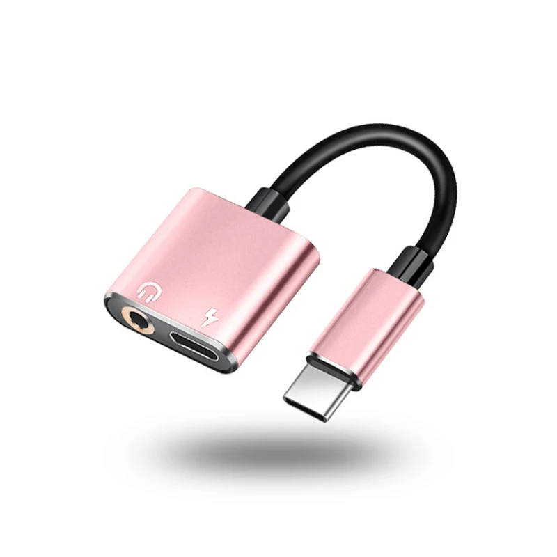 2 в 1 переходник-разветвитель для наушников Xiaomi 8 9 Huawei Samsung с USB C на разъем 3 5 мм |