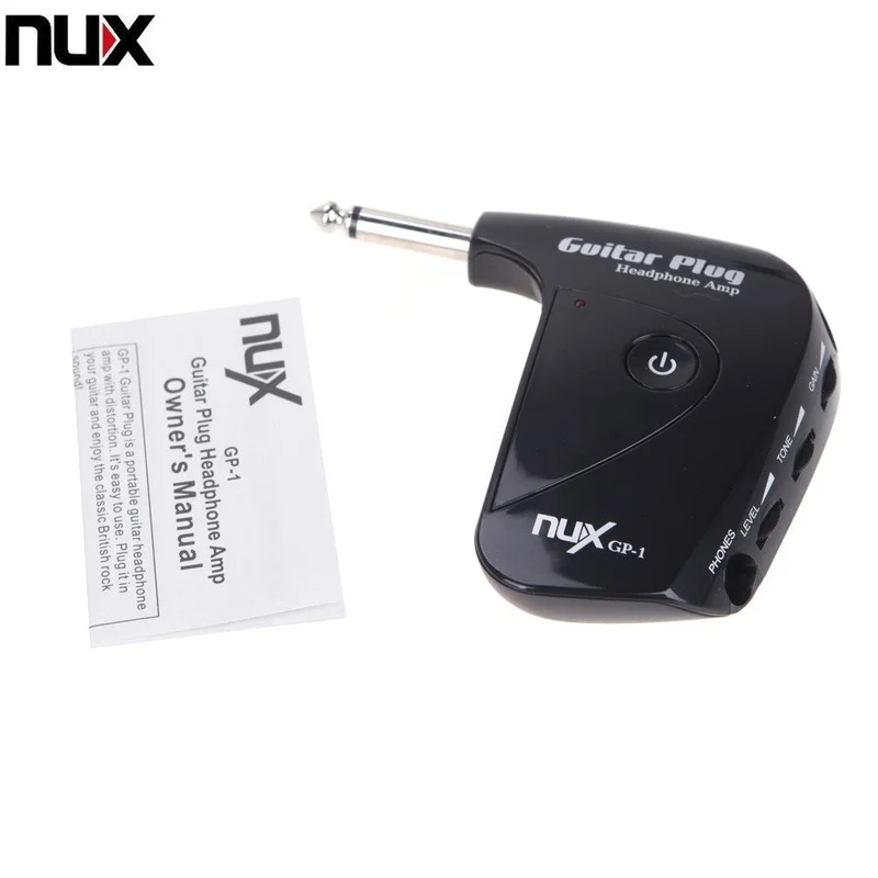 NUX GP-1 Portable Guitar Plug Headphone Amp with Classic Rock British Distortion | Спорт и развлечения