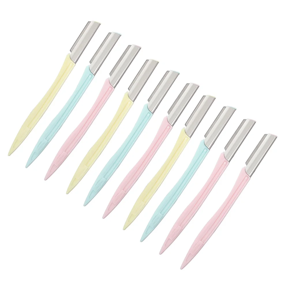 

10pcs Trimmer Scraper Hair Remover Trimmer Shaper Makeup Tool ( Assorted Color )