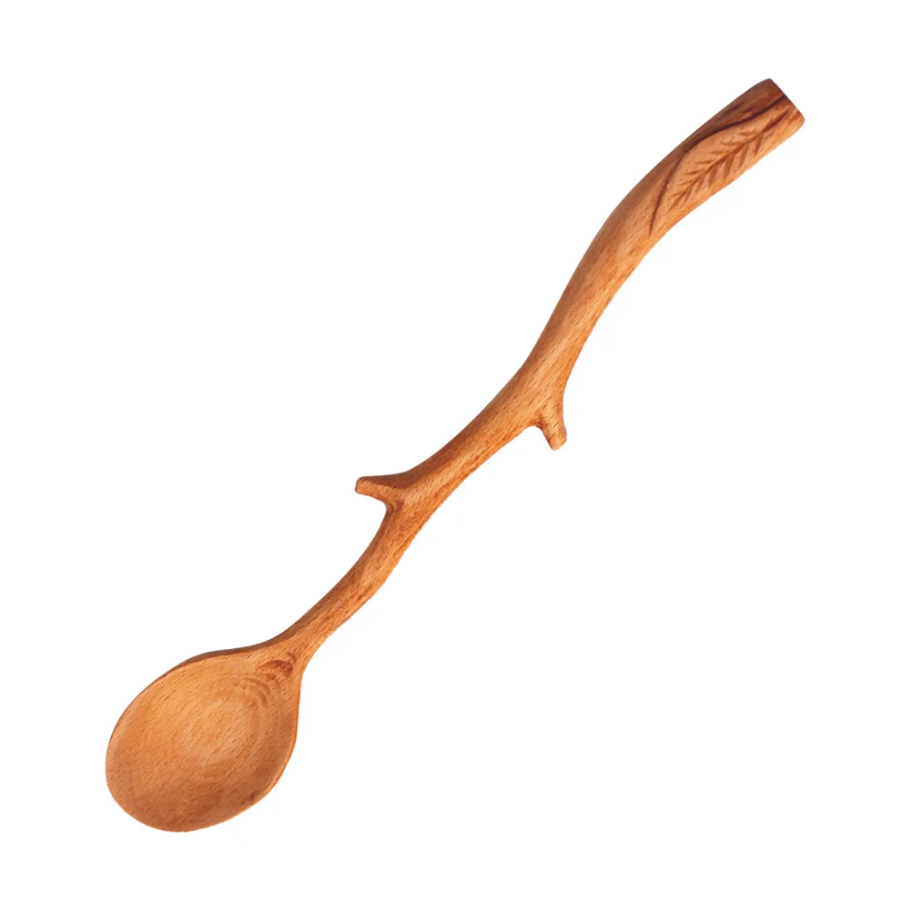 

Coffee Tea Spoon Natural Branch Shape Handle Stirring Mixing Spoon For Espresso Latte Jams Putting Sugar