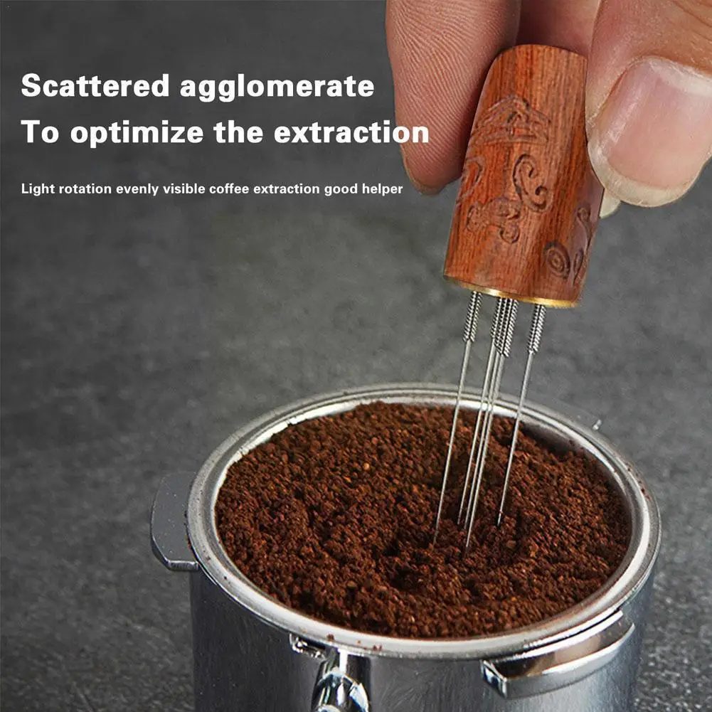 

Espresso Coffee Stirrer Distributor Needle Tool Tamper Powder Stirring Coffee Coffee Wdt Steel Barista Accessorie B3u2