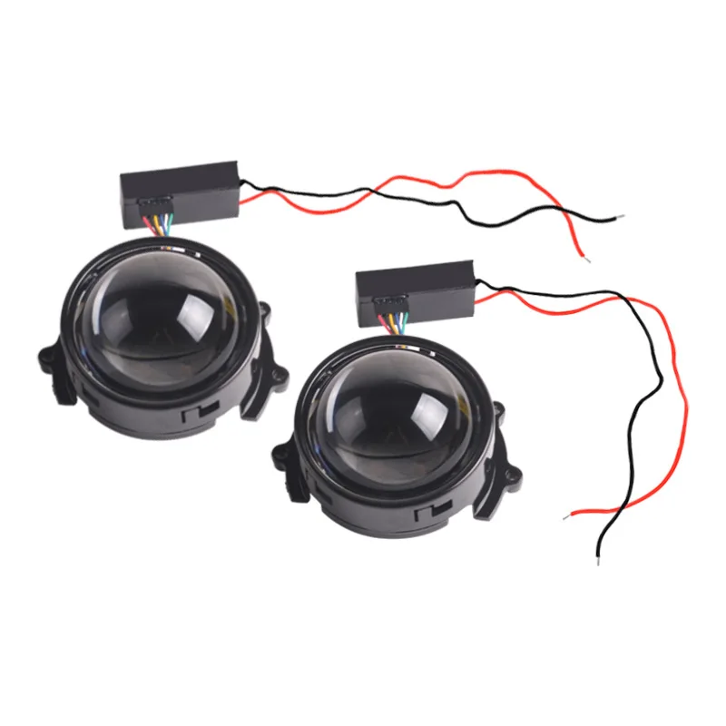 Фото NXY NX65 LED Demon Eye 3 дюйма 12В 30Вт RGB с управлением через приложение H4 H7 H11 9005 8 режимов, автомобильные фары DRL, декоративный комплект ламп Angel Eye №5
