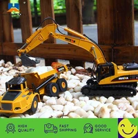 huina 1910 140 scale alloy excavator model simulation static toy engineering truck diecast truck tractor model toys for kid boy