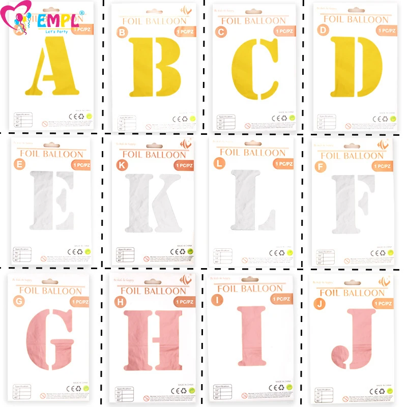 

Воздушный шар из фольги с золотыми буквами, 16 дюймов