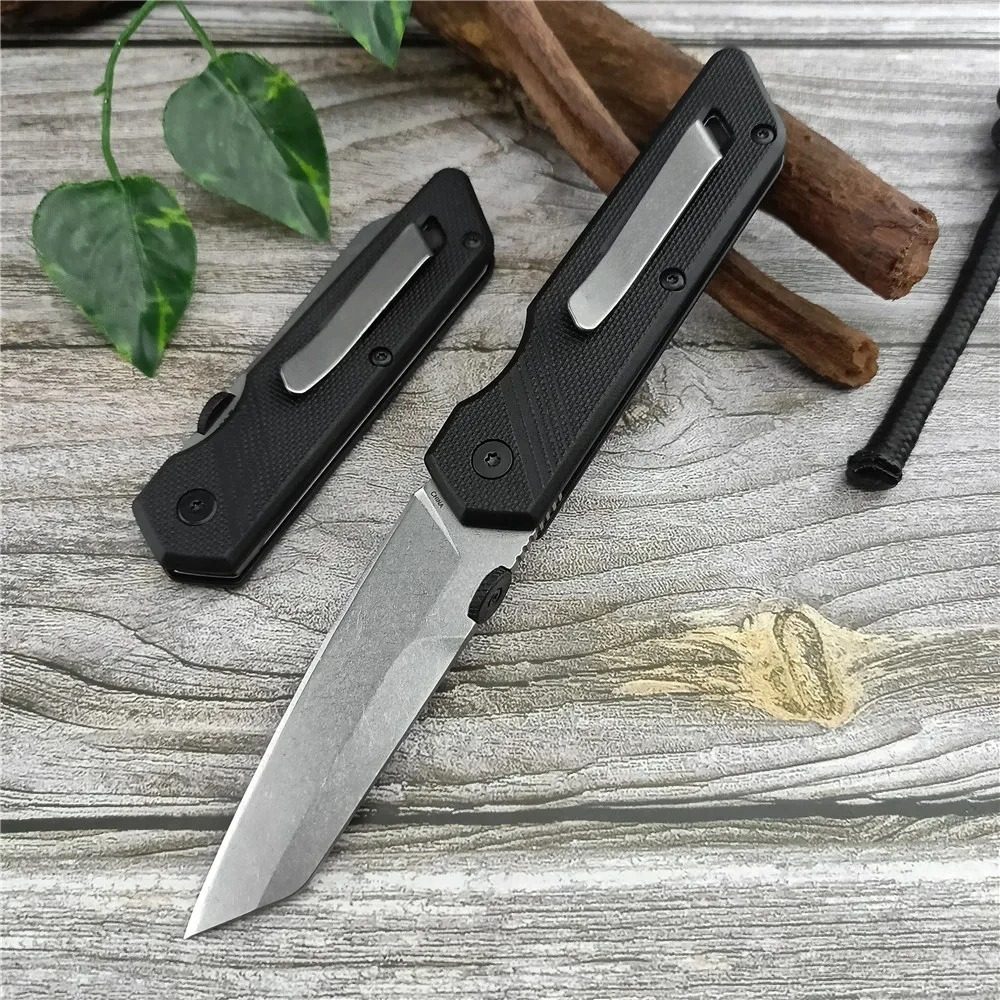 KS 2050 440C Tanto Blade с нейлоновым волокном складной карманный нож для самообороны EDC