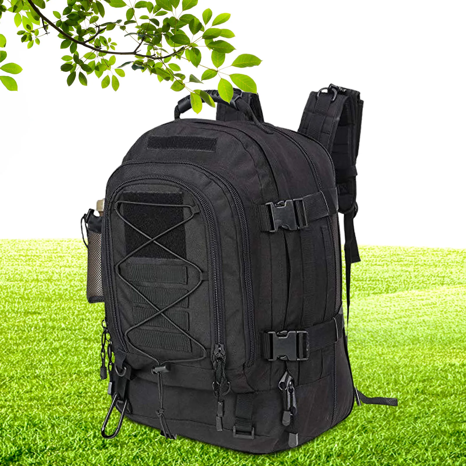 

3 Day Assault Pack Large Capacity Backpack 60L Navy Pack Molle Bag Universal Backpacks For Camping Hiking Waterproof Multiple