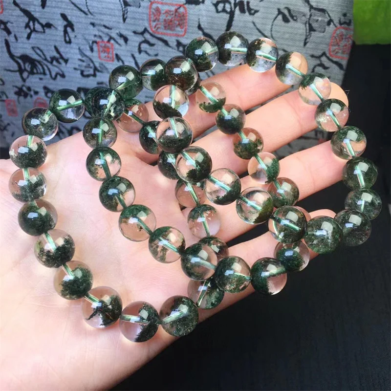 Натуральный зеленый сад кварцевый браслет ручная работа кристалл кварцевые