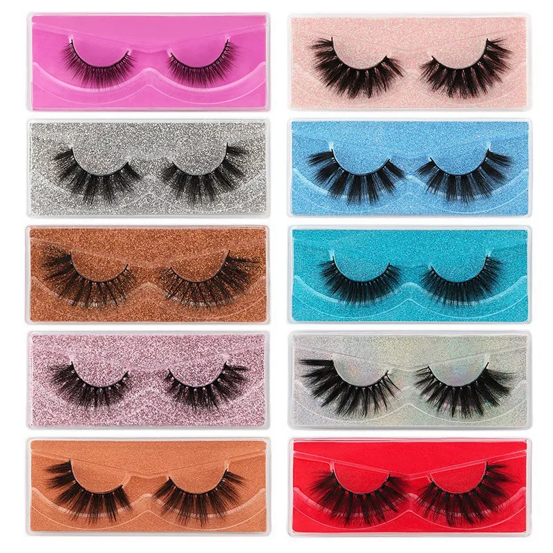 

10Pairs 3D Mink Eyelashes 10 Styles Natural False Eyelashes Handmade Reusable Eyelashes