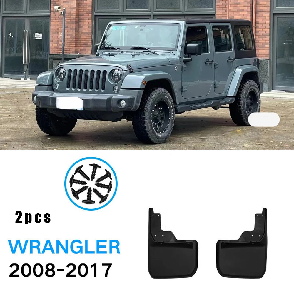 

2pcs Auto Mud Flaps for Jeep Wrangler JK 2007-2018 Mudguard Splash Guards Fender Mudflaps Auto Accessories