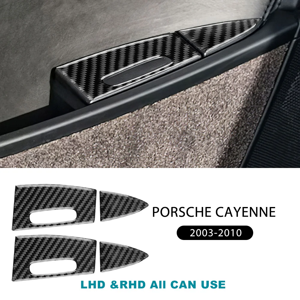 

Настоящая мягкая наклейка из углеродного волокна для Porsche Cayenne 2003 2004 2005 2006 2007 2008 2009 2010, пепельница для задней двери, аксессуары для интерьера