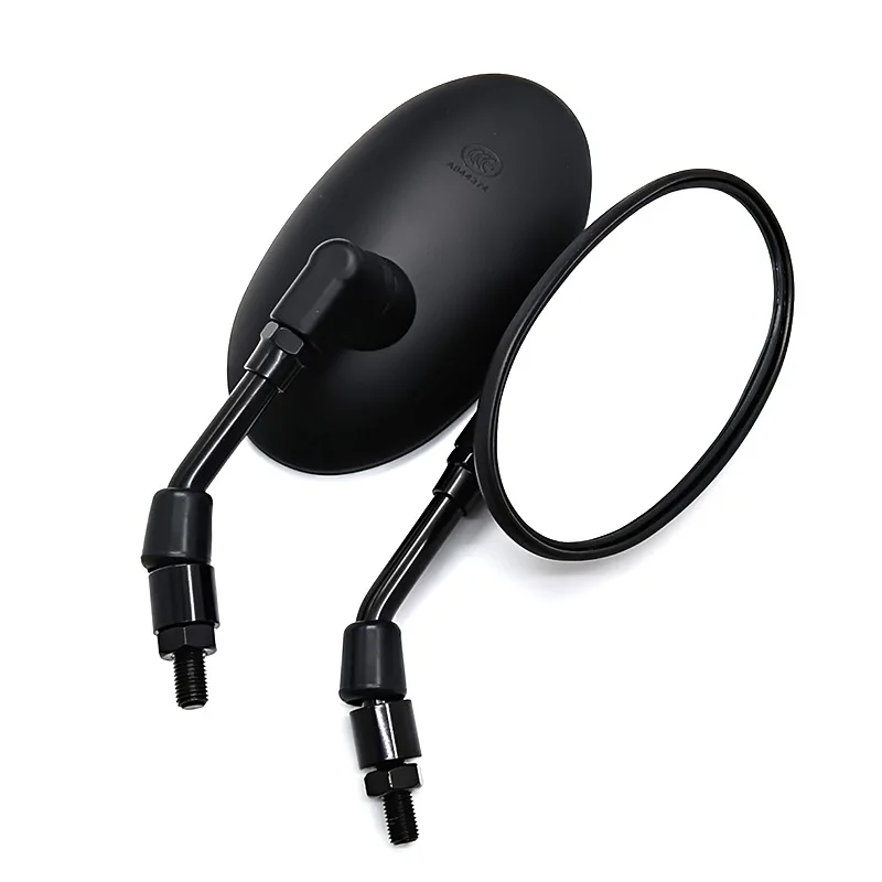 

2PCS M10 Motorcycle Oval Chrome/black Rearview Mirrors Universal Motorbike Side Mirror For Honda Kawasaki Suzuki Chopper Touring