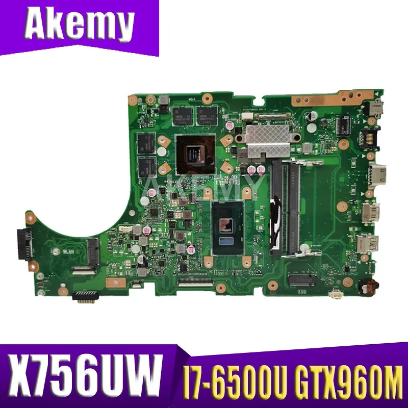 

AKemy для ASUS X756UW X756UQK X756UQ X756UR X756UWK X756UV X756UJ X756UXM X756U протестированная Материнская плата ноутбука, нормально