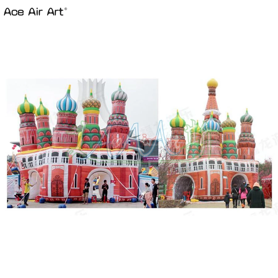 

4.5mWx4.5mH Magnificent Inflatable Saint Basil's Cathedral For Event Decoration/Rental For Party China Manufacturing