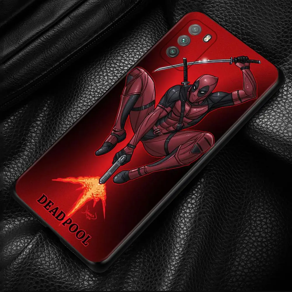 Чехол для телефона Xiaomi POCO F1 X3 GT X4 NFC M3 M4 Pro 11T 12 10T 11 Lite 9T Note 10 Coque Deadpool Mask Icon |