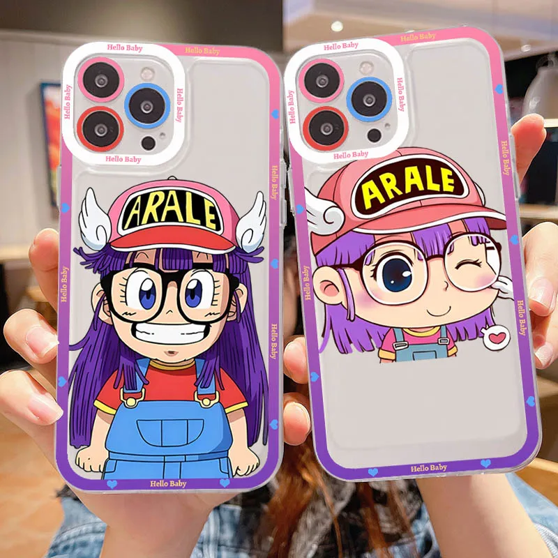 

Cartoon Dr Slump Arale Phone Case For IPhone 14 13 12 11 Pro Max XS X XR SE 2020 6 7 8 Plus Mini Protective Cover