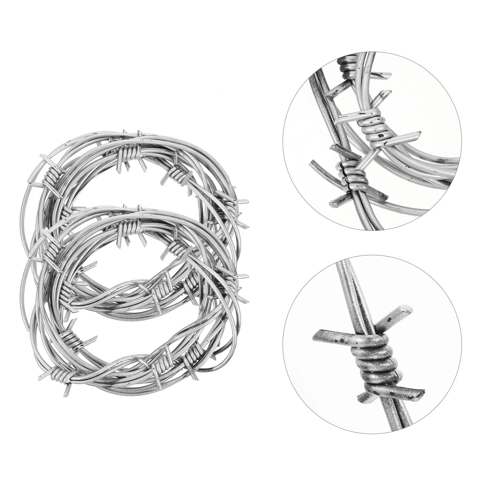 

2 Pcs Imitation Barbed Wires Haunted House Background Decors Makeup Toy Props Scene Photo Garland Kids Festival Adornment