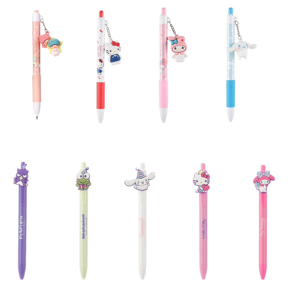 

Мультяшная Милая гелевая ручка My Melody Cinnamoroll Hellokts, кавайная аниме ручка для подписей, кукла, подвеска, офисные и школьные принадлежности, пода...