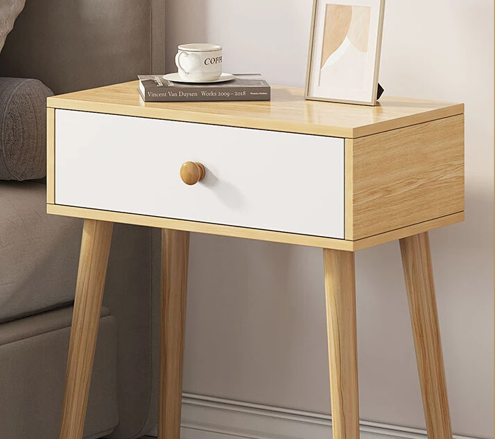 

Домашние шкафчики для хранения в спальне, простой маленький зеркальный прикроватный Маленький журнальный столик