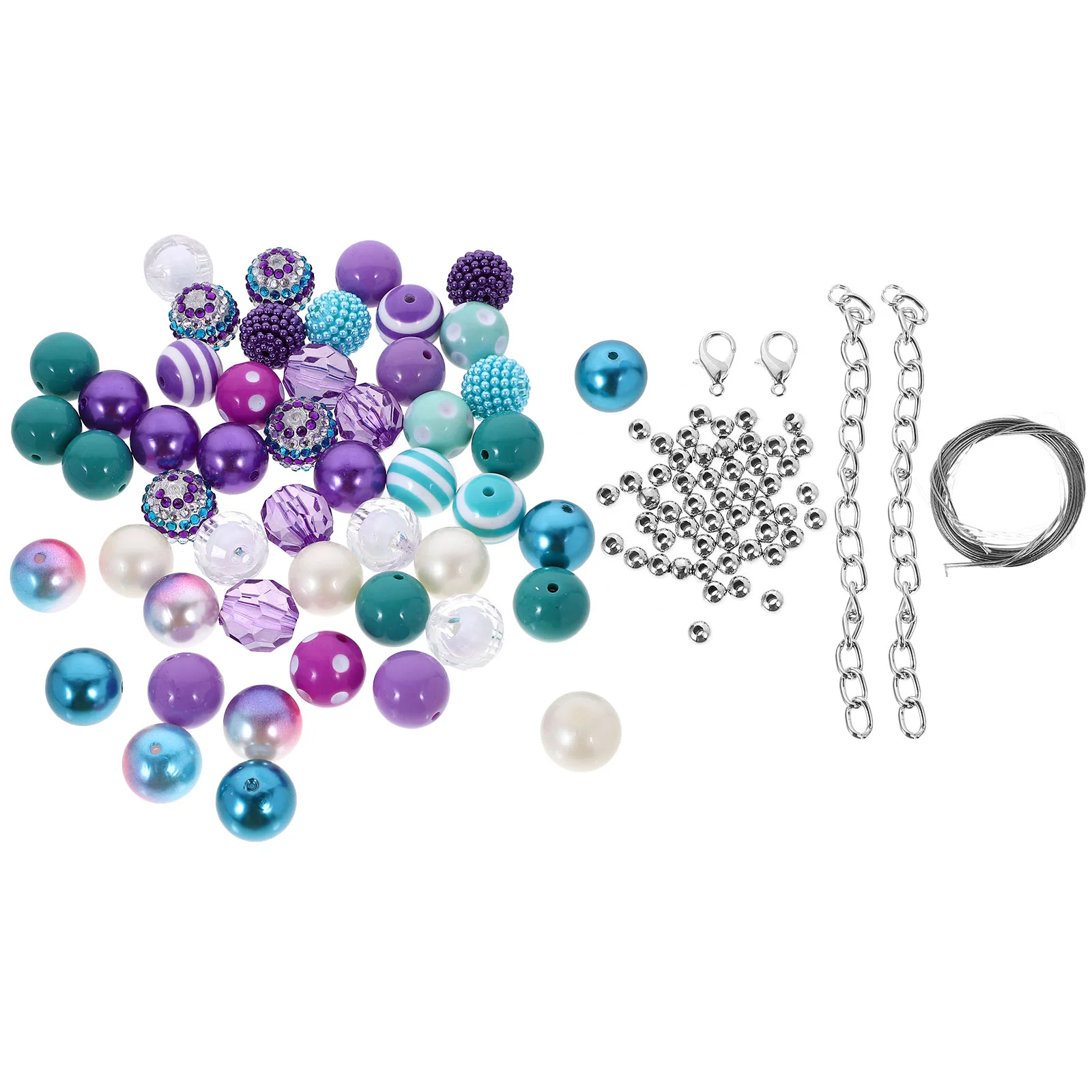 

50 Pcs Crafts DIY Making Accessories Bracelet Bead Material Beads Necklace Spacer Jewelry
